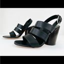 Salvatore Ferragamo  Trezze 85mm Block Heel Slingback Leather Sandals Size 4 Photo 2