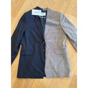 Frame  Le Mix Oversized Blazer in Navy & Gray - NWT Photo 1