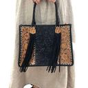 American Darling Conceal Carry Tooled Leather Bag Western Boho Back Black Photo 0