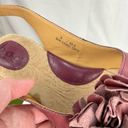 Born concept BORN Mauve Pink Wedge Sandals Open Toe Flower Woven Sz 9 B.O.C.  Photo 5