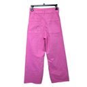 ZARA  Women's High Rise Wide Leg Jeans Pink Size 4 Denim Photo 2