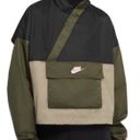 Nike Sportswear Icon Clash Woven khaki olive black  Anorak Wind Jacket S Photo 1