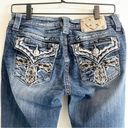 Miss Me  Jeans Denim Blue Sz 29 Cross Studded Skinny Classic Medium Wash Photo 8