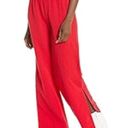 MONROW Red Smocked Cotton Gauze Wide Leg Pant High Waist Pull On Size Small New Red Photo 1