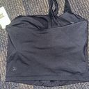 All In Motion New with tags Black asymmetrical athletic crop top size small Photo 1