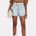 frame denim FRAME Elastic Waist Shorts in Natoma Clean Paperbag Denim- Size Small Photo 0