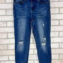 Judy Blue  Relaxed Fit Distressed Ankle Jeans Size 31 Photo 4