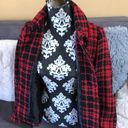 Oleg Cassini  Red and Black 3 button Coat Size S Photo 5