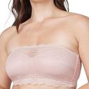 Spanx  Bra Medium Creme Blush Lace Undie-Tectable Bandeau Strapless Wireless NWT Photo 0