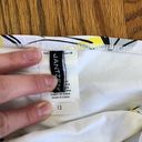 Jantzen NEW NWT  White Yellow Gray Black Floral Tie Knot Y2K Bikini BOTTOM 12 Photo 4