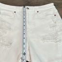 American Eagle  High Rise White Mom Jean Shorts Size 8 Photo 6