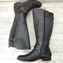 Naturalizer  Black Leather Equestrian Boots Size 8.5 Wide Calf Womens Riding Photo 14