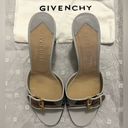 Givenchy  Monogram Buckle Slide Heels Blue White Size 8.5 Photo 11