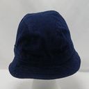 Vintage Y2K Bucket Hat Blue Corduroy Adult Medium/Large Cotton Preppy Outdoors Photo 5