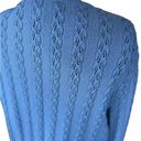 Vintage Blue Castleberry London NY  Cable-Knit Cardigan Photo 1