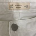 J.Jill  Denim Authentic Fit Slim Ankle White Jeans. Size 8P Photo 8