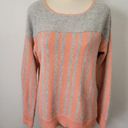 Love Riche  fuzzy striped angora blend striped sweater size large Photo 0