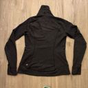 Lululemon  Think Fast Pullover size 10 Black Heathered Herringbone Photo 4