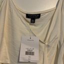 Topshop NWT Cream Bow Top Photo 3