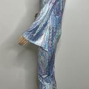 One Piece Iridescent Snakeskin 70s Disco  Jumpsuit Costume Photo 1