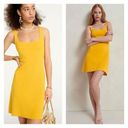 J.Crew  Squareneck mini knit sweater-dress Tuscan Sunflower Yellow Gold XS Photo 1