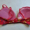 PINK - Victoria's Secret Victoria's Secret PINK Size 32D Super Push Up Bra Floral Plunge Photo 1