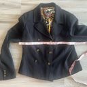 CAbi  12 Black Button Up Blazer With Gold Buttons Photo 3