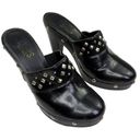 Y2k Chaps Chunky Clogs with Studded Detail Size 8.5 Black Photo 1