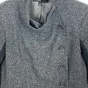 Elizabeth and James  Womens Wool Speckled Victor Blazer Jacket Asymmetrical Gray 6 Photo 8