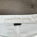 American Eagle  Curvy High Rise White Shortie Stretch Jean Shorts Size 2 Photo 10