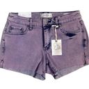 Jessica Simpson  Women's Shorts Sz 27 Purple Wash Jean Denim Cut Off New Photo 0