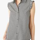 Kate Spade NWT  Mini gingham sleeveless top , Black and white Photo 0