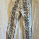 ZARA  High Rise Skinny White and Grey Snakeskin Printed Jeans Photo 5