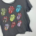 The Rolling Stones Vintage Y2K  Off The Shoulder Band Tee Size Medium Streetwear Photo 2