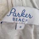 Parker  Beach White Embroidered Off Shoulder Size Small Photo 6