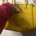 Michael Kors GUC Canary Yellow  Medium Sized Zippered Adjustable Strap Purse Photo 8