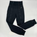 Nike  Sweatpants Tech Fleece Women's High-Waisted Slim Zip Pants Size Small Black Photo 6