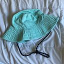 BP Nordstrom Teal Blue Green Bucket Hat With String Adjustable Photo 1