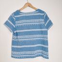 Christopher & Banks  lightweight cotton embroidered tee Photo 3