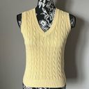 Brandy Melville  Womens Sweater Vest One Size Yellow V neck Photo 5