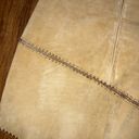 American Vintage Vintage tan leather skirt, size 6/28 inch BoHo Photo 2