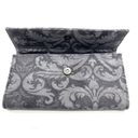 Dakine  Long Wallet Rectangular Gray Filigree Feminine Surf Beachy Retro Classic Photo 3