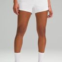 Lululemon White  Speed Up Low-Rise Shorts 4” Photo 0