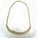 Twisted 14K solid yellow gold  mesh rope necklace, 5.4g Photo 5