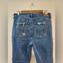 American Eagle Pre-Owned Size 10 Short  Light Blue Super High Rise Flare Jeans Photo 6