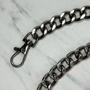 Chunky Dark Silver Tone Chain Link Purse Handbag Bag Replacement Strap Photo 1