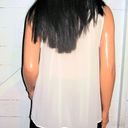 Kardashian Kollection  Beige Black Blouse M Photo 3