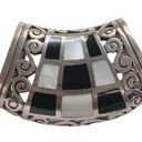 Onyx Signed CXS THAILAND Mother of pearl and black  Statement pendant Photo 0