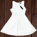 Apt. 9  Women’s Size 8 White Lacey Sleeveless Fit & Flare Dress • Mesh Texture NWT Photo 5