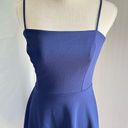 Soprano Navy Blue Formal Scallop Mini Dress Junior’s Size Medium Photo 3